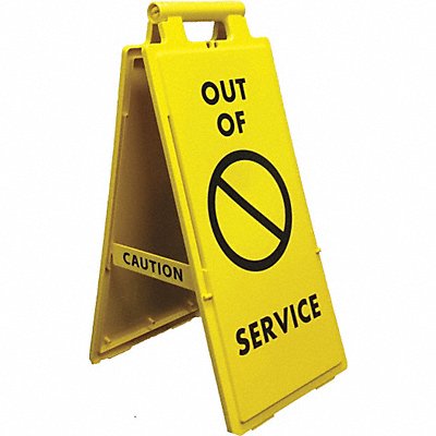 CORTINA SAFETY PRODUCTS 360041 Safety Flr Sign Out Of Service 2 x4