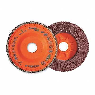 WALTER SURFACE TECHNOLOGIES 15Q458 Fiber Disc 4 1/2 in Dia 7/8in Arbor