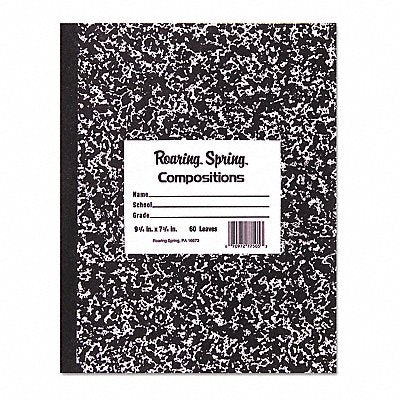ROARING SPRING 77230 Composition Book 100Sheet Wide Black