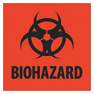 TAPE LOGIC DL1305 Label Biohazard 2x2