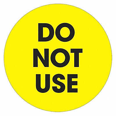 TAPE LOGIC DL1252 Label Do Not Use Circle 2