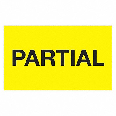 TAPE LOGIC DL1123 Label Partial 3x5