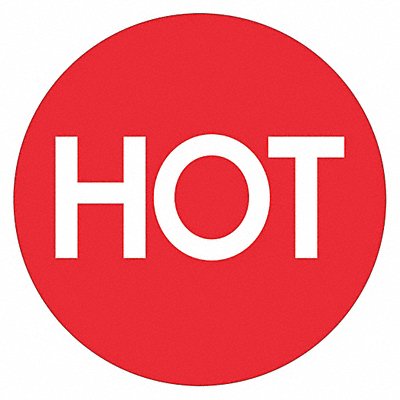 TAPE LOGIC DL1084 Label Circle Hot High Gloss 2