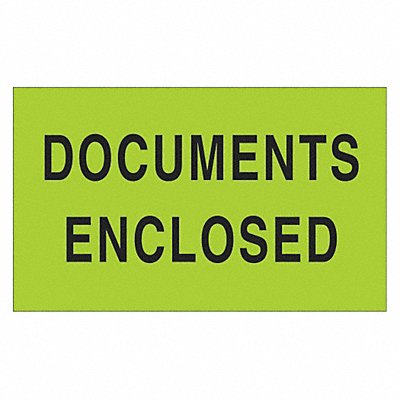 TAPE LOGIC DL2141 Label Documents Enclosed 3x5
