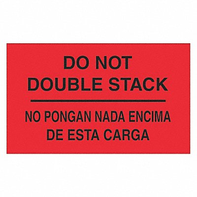 TAPE LOGIC DL3051 Label NoPonganNadaEncimaDeEstaCarga 3x5