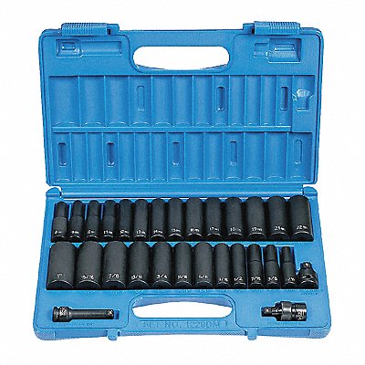 GREY PNEUMATIC 1229DM Socket Set 3/8 D D SEA 29pcs.
