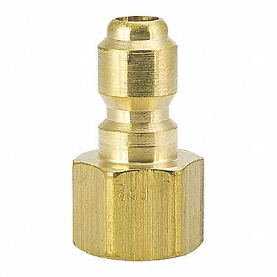 FOSTER 12FPB Straight-Thru Brass Plug 1/8 FPT