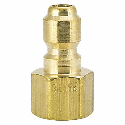 FOSTER 25FPB Straight-Thru Brass Plug 1/4 FPT