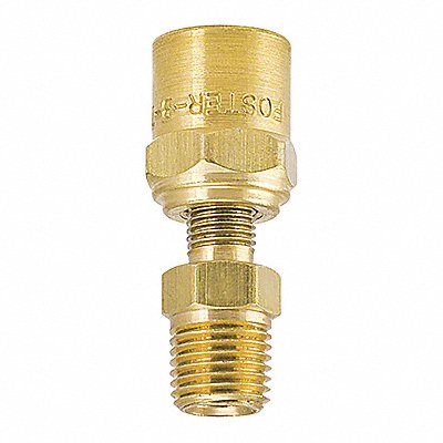 FOSTER 2D9 NonSwivel Adaptor 1/4 MPT 3/8 x11/16