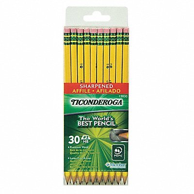 TICONDEROGA 13830 Pre Sharpened Pencil HB #2 PK30