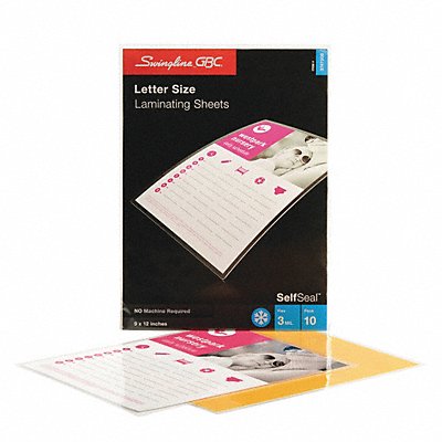 SWINGLINE GBC 3747308B Single Laminating Sheet 9x12 PK10