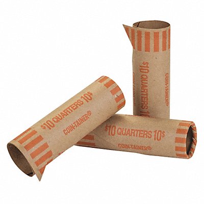 COIN-TAINER 2160600D16 Tubular Coin Wrapper Quarter PK1000