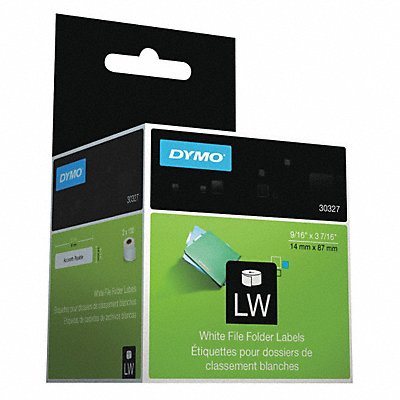 DYMO 30327 Label for File Folder 130/Roll White PK2