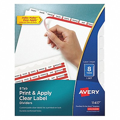AVERY 11417 Index Maker Single PK8
