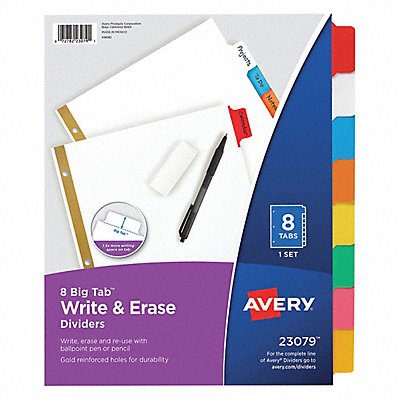 AVERY 23079 Index Binder Letter Tab Cleard PK8