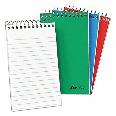 AMPAD 74319115113 Notebook Pocket Top Assorted PK3