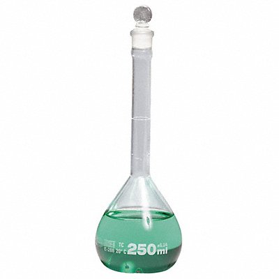 GRAINGER FG56411000 Volumetric Flask 1 L Round PK6