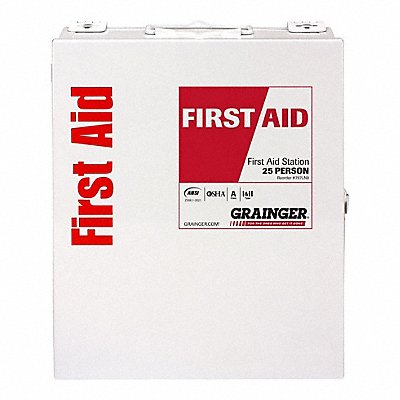 FIRST AID ONLY 52013021 First Aid Kit + Housing 94pcs 9x11.25 WHT