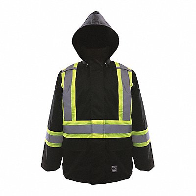 OPEN ROAD 6323JBXXL Jacket Hi-Vis Class 1 150D Black 2XL