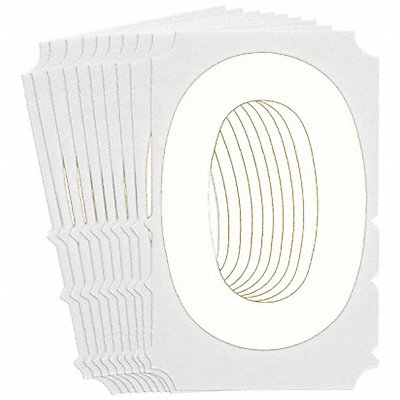 BRADY 5210PO Numbers and Letters Labels PK 10