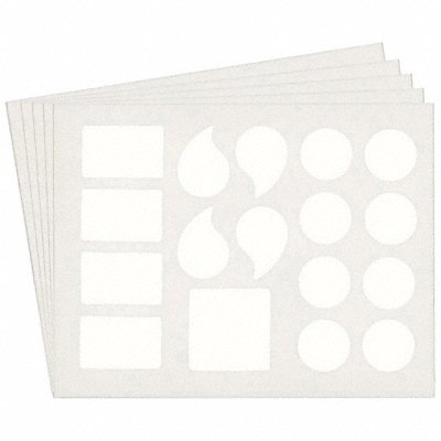 BRADY 5210PPUN Numbers and Letters Labels PK 10