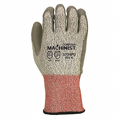 CORDOVA GLOVE 3734PUL Cut Resistant Gloves Grey Cut LevelA4 PR