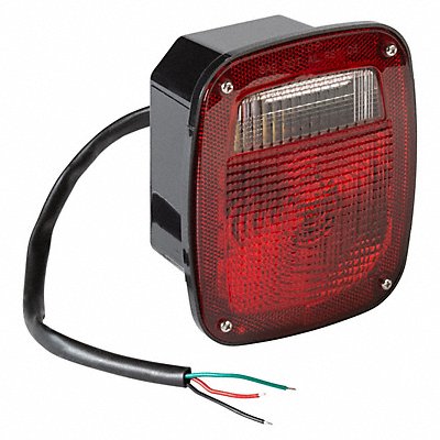GROTE 52602 Stop/Turn/Tail Light Square Red 5-3/4 L