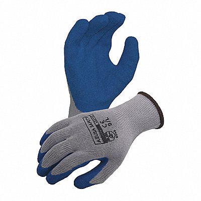 AZUSA SAFETY L22115 Gloves Crinkle Latex Coated L PR