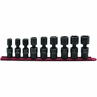 GEARWRENCH 84978 Pinless Univ Impact Sckt Set 9 pcs. SAE