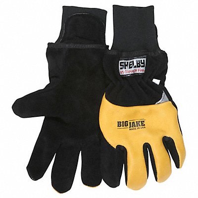 BIG JAKE 5281medium Firefighter Gloves Black/Yellow M PR
