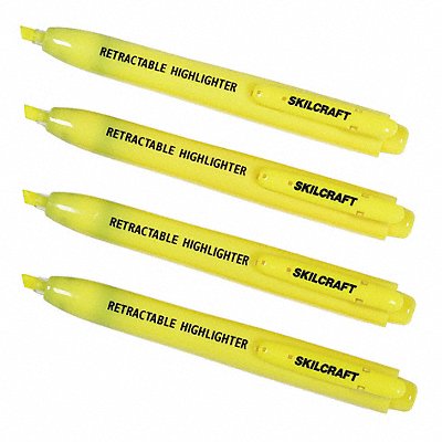 ABILITY ONE 7520020000000 Highlighter Yellow PK4