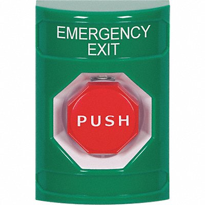 SAFETY TECHNOLOGY INTERNATIONAL SS2102EXEN Emergency Exit Push Button Grn Rd Button