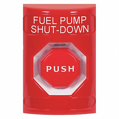 SAFETY TECHNOLOGY INTERNATIONAL SS2005PSEN Fuel Pump Shutdown Push Button Red Color