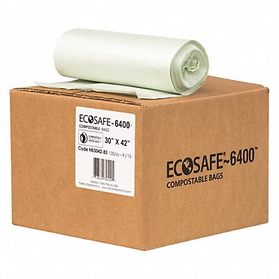 ECOSAFE-6400 HB30428 Garbage Bag 35 gal Green PK135