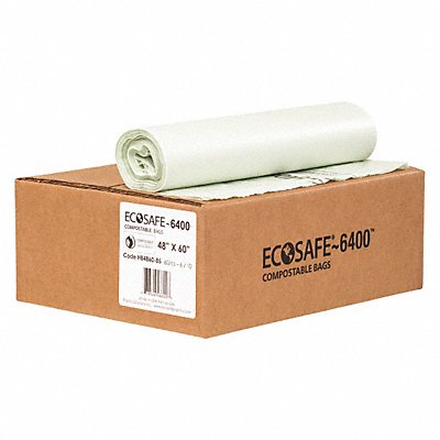 ECOSAFE-6400 HB48608 Garbage Bag 64 gal Green PK60