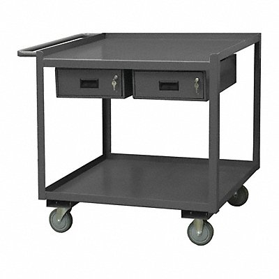 WESTWARD RSC243622DR95W Mobile Wrkstion Steel 36 L 24 W 2 Shelf