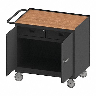 DURHAM MFG 3116TH95 Mobile Cabinet Bench Hardboard 36 W 24 D