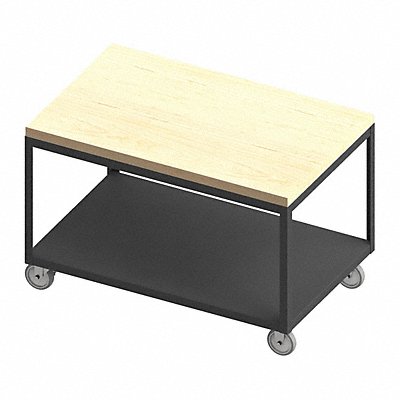 DURHAM MFG HMT24482MT95 Workbench Butcher Block 48 W 24 D