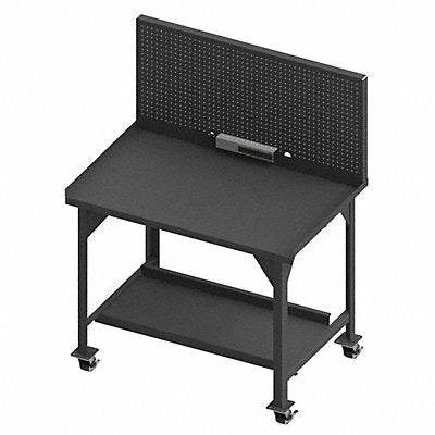 DURHAM MFG DWBM3048BEPBPS95 Mobile Workbench Steel 48 W 30 D