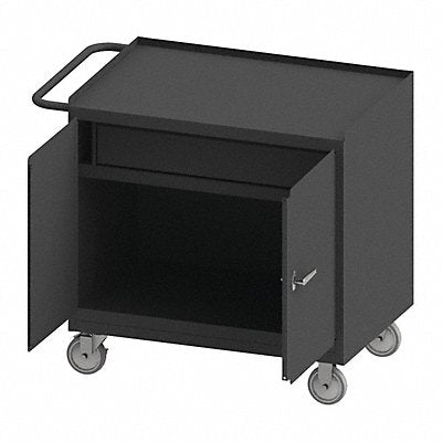 DURHAM MFG 31001DR5PU95 Mobile Cabinet Bench Steel 36 W 24 D