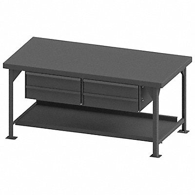 DURHAM MFG HDWB36724DR95 Workbench Steel 72 W 36 D