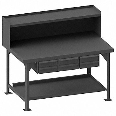 DURHAM MFG HDWB3660RS6DR95 Workbench Steel 60-1/8 W 36 D