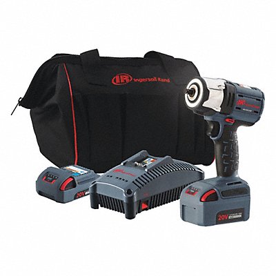 INGERSOLL RAND W5133K22 Cordless Impact Wrench 20.0V 6-35/64 L