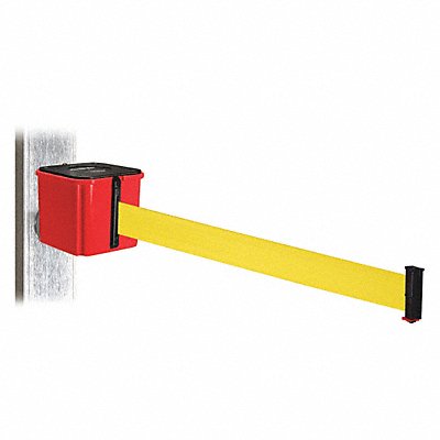 RETRACTA-BELT WH412RD15YWMM Belt Barrier Yellow Belt Magnet Mount