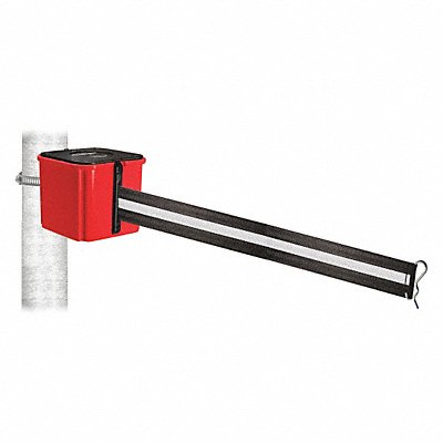 RETRACTA-BELT WH412RD15BWHC Belt Barrier Red Blk/White Striped Belt
