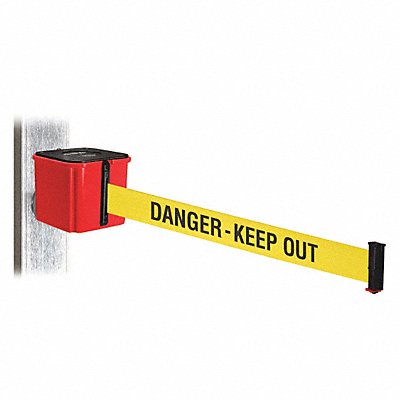 RETRACTA-BELT WH412RD15DKOMM Belt Barrier 15 ft Belt L 4-1/2 W