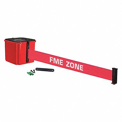 RETRACTA-BELT WM412RD30FMERE Belt Barrier 30ft. Belt FME Belt Message
