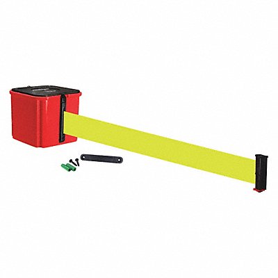 RETRACTA-BELT WM412RD15FYRE Belt Barrier 4 H Fluorescent Yllw Belt