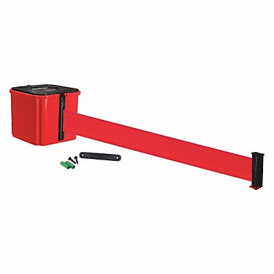 RETRACTA-BELT WM412RD15RDRE Belt Barrier 15 ft Belt L Red Belt