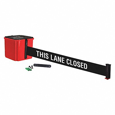 RETRACTA-BELT WM412RD30TLCRE Belt Barrier 30ft. Belt L Blk/White Text